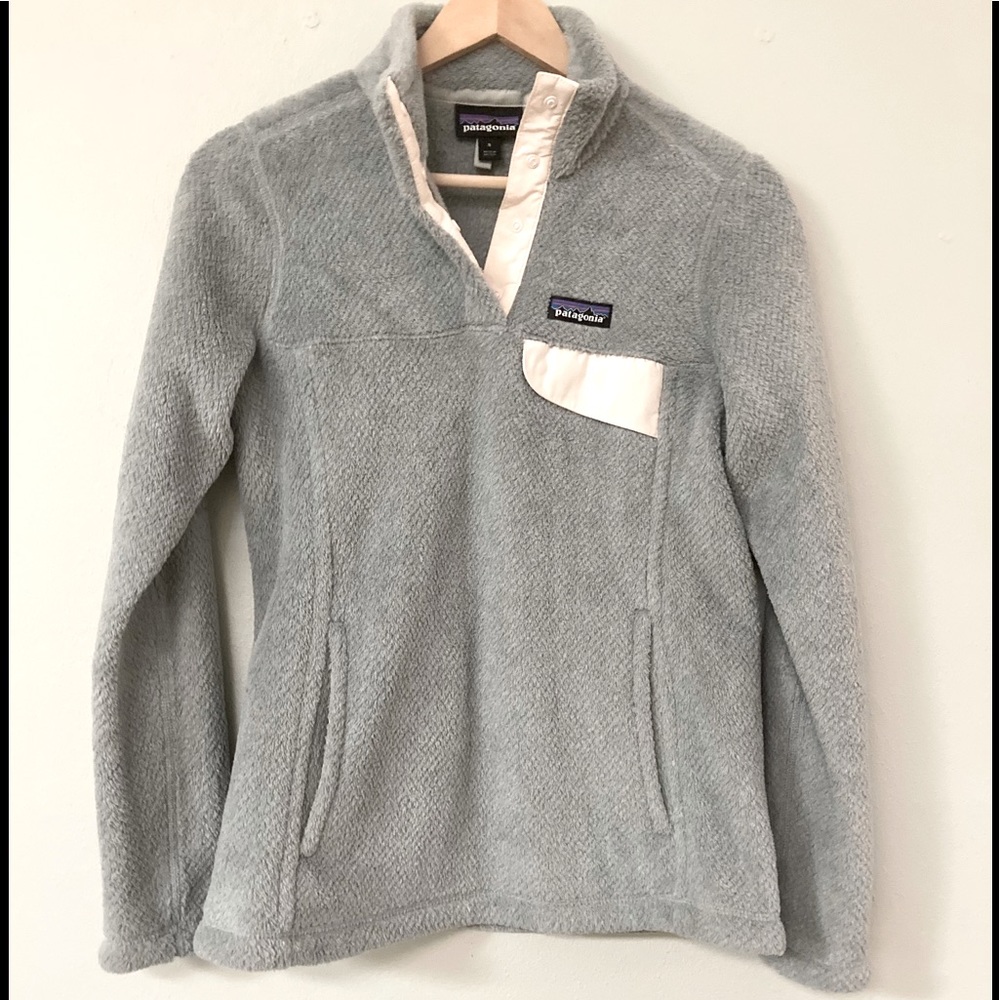 EUC Patagonia fleece with soft peach accents - Picture 2 of 5